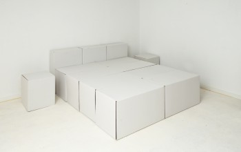 Bed for 2P, nightstands, headboard