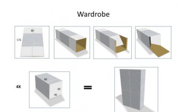 Cardboard wardrobe (2)